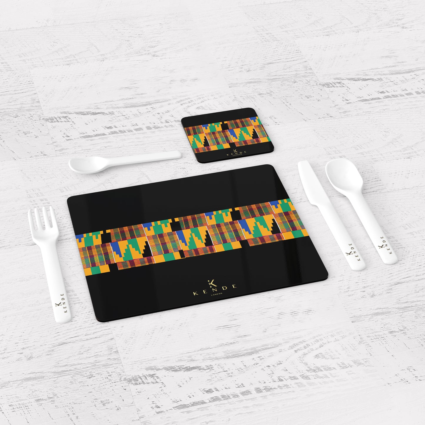 Thema Black Placemats & Coasters