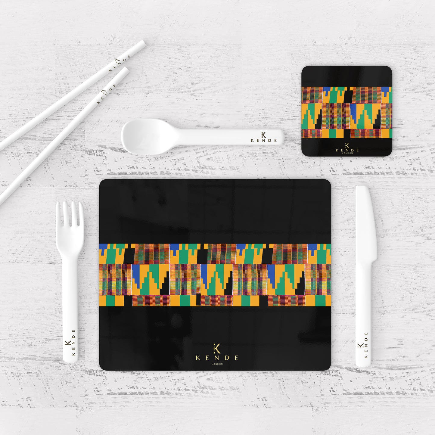 Thema Black Placemats & Coasters