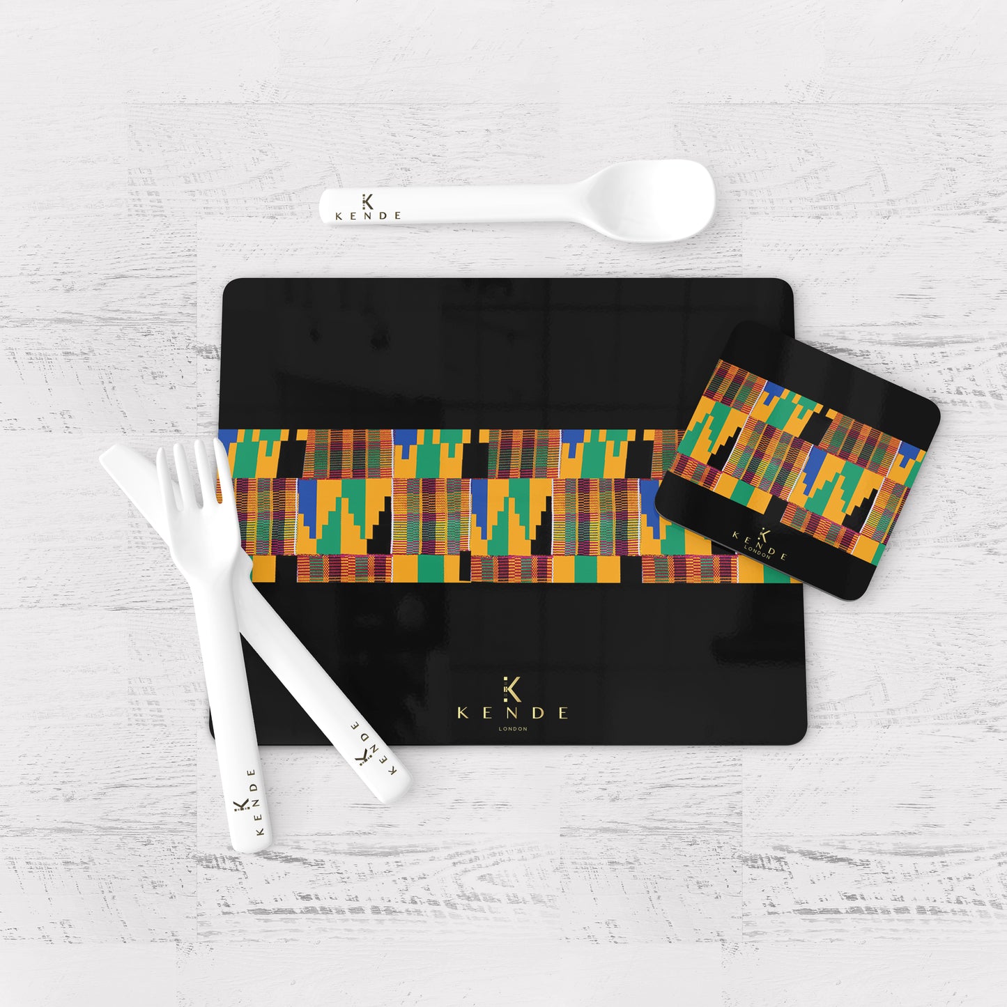Thema Black Placemats & Coasters