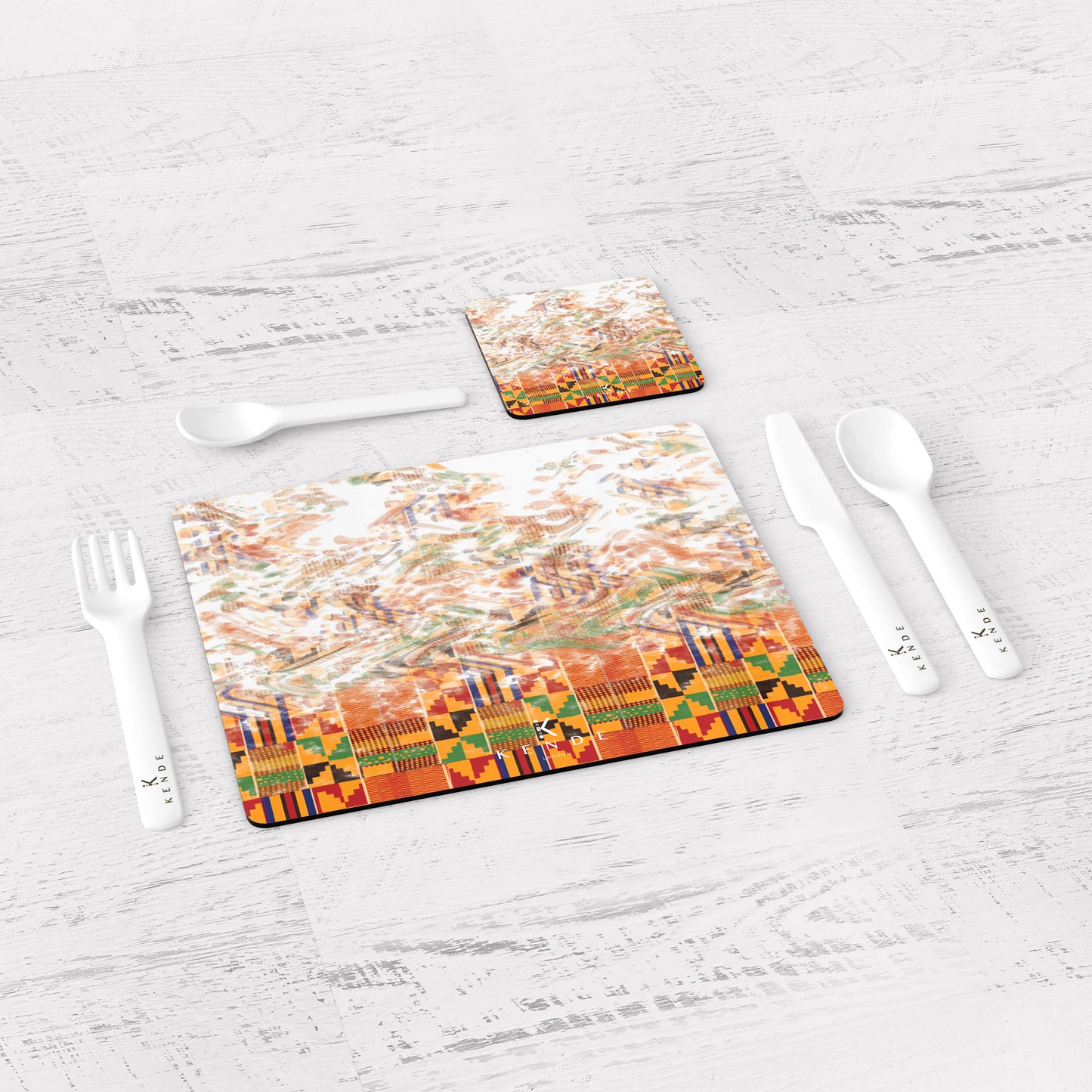 Zaina Flame Placemats and Coasters