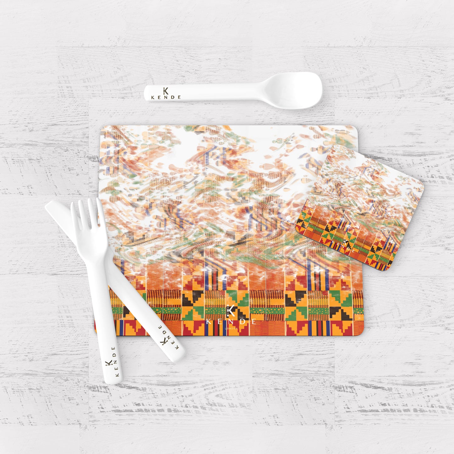 Zaina Flame Placemats and Coasters